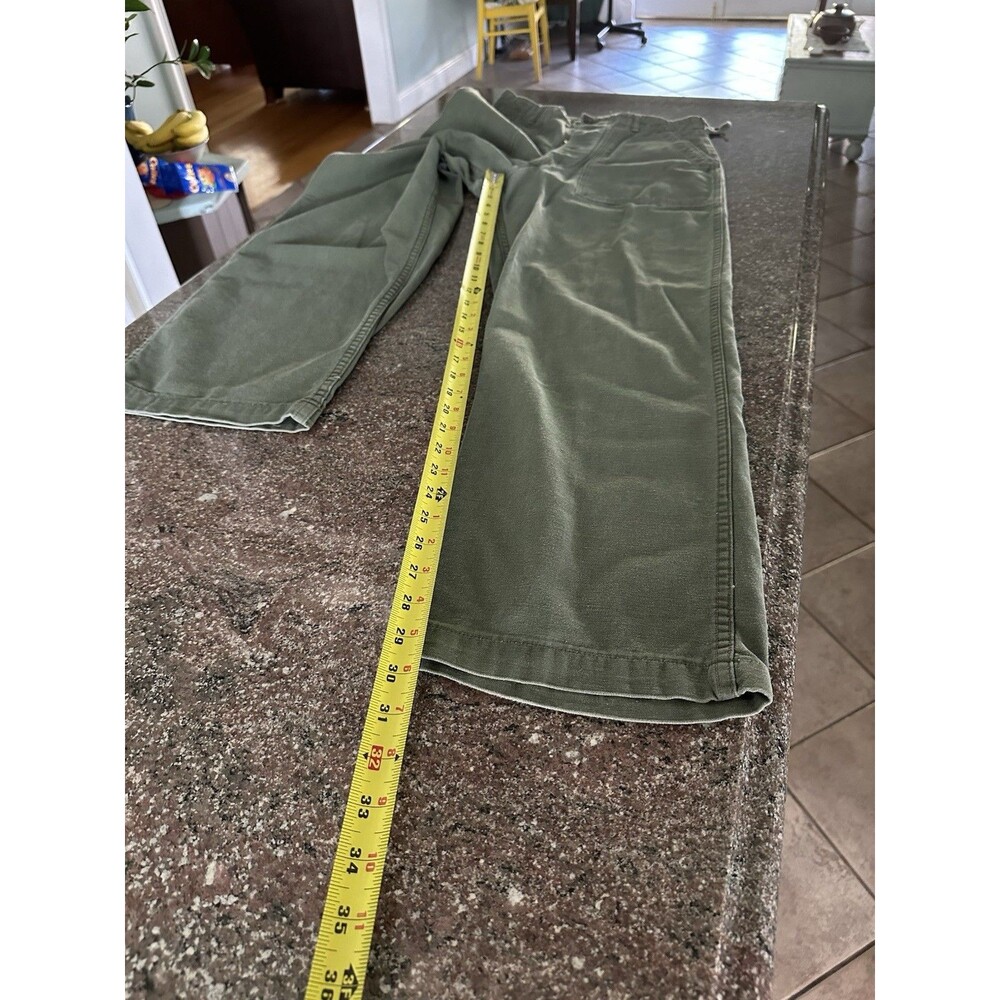 Vintage US Army OG-107 Pants Men 28 x30 Sateen Military Vietnam‎ Trousers - Picture 8 of 13